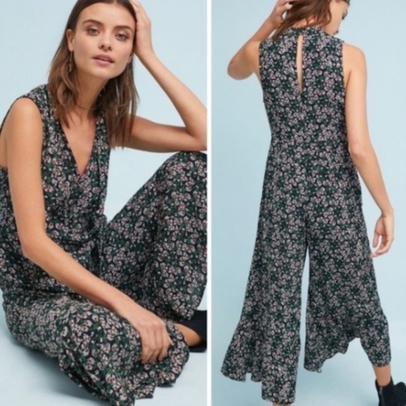 Anthropologie Maeve Ansonia Jumpsuit Floral Print Size 8 - Picture 3 of 16